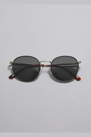 & OTHER STORIES Ovale Sonnenbrille Mit Schmalem Rahmen - Schwarz