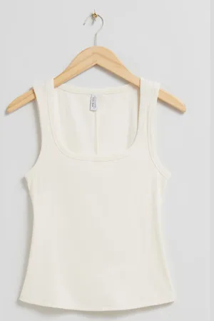 & OTHER STORIES Geripptes Tanktop