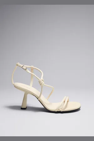 & OTHER STORIES Sandalen Mit Absatz Und Knotendetail - Weiß