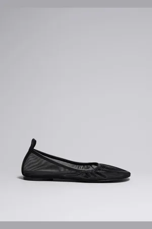& OTHER STORIES Flache Ballerinas Aus Meshgewebe Mit Lederbesatz
