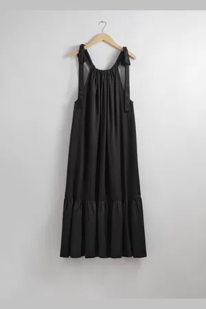 & OTHER STORIES Ärmelloses Midikleid Mit Raffungen