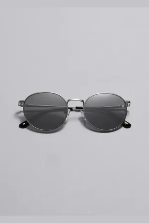 & OTHER STORIES Ovale Sonnenbrille Mit Schmalem Rahmen - Silberfarben