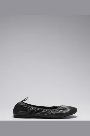 & OTHER STORIES Flache Ballerinas Aus Leder Mit Raffungen