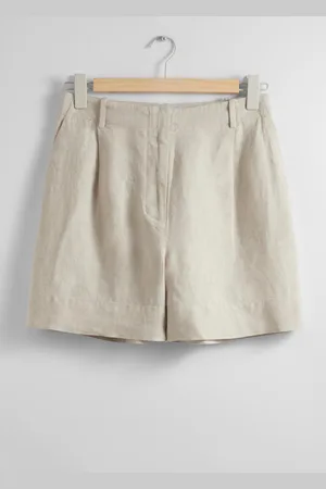 & OTHER STORIES Elegante Leinenshorts - Weiß