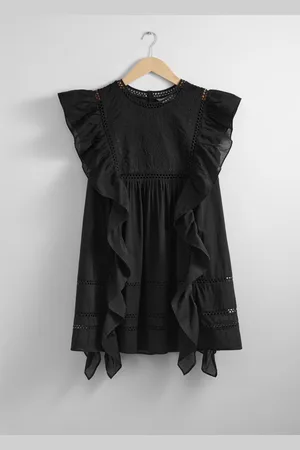 & OTHER STORIES Besticktes Minikleid Mit Rüschen