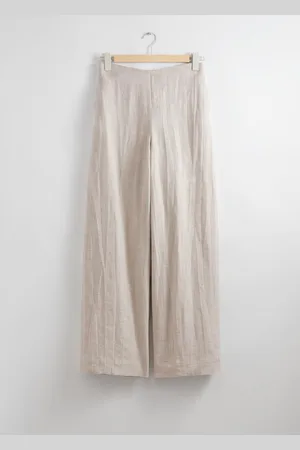 & OTHER STORIES Luftige High-Waist-Hose - Beige