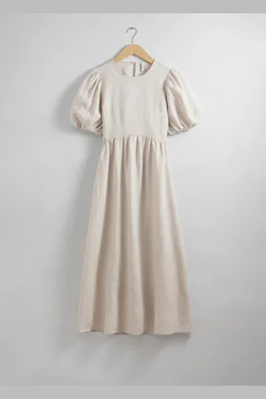 & OTHER STORIES Midikleid Mit Puffärmeln