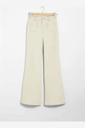 & OTHER STORIES Ausgestellte Jeans Mit Hohem Bund - Weiß