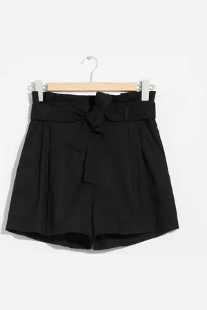 & OTHER STORIES Paperbag-Shorts Aus Leinen-Mix