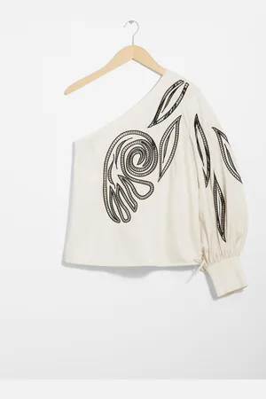 & OTHER STORIES One-Shoulder-Oberteil Mit Stickerei