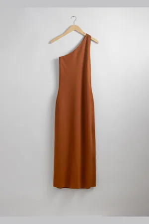 & OTHER STORIES One-Shoulder-Midikleid