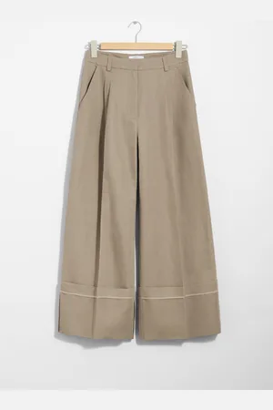 & OTHER STORIES Weite Hose Mit Beinumschlägen - Beige