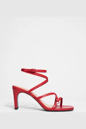 & OTHER STORIES Sandalen Aus Glattleder - Rot