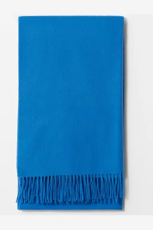 & OTHER STORIES Deckenschal Aus Wolle Mit Fransen - Blau