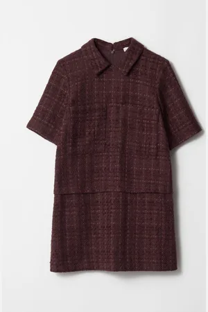 & OTHER STORIES Tweed-Minikleid Mit Kragen - Braun