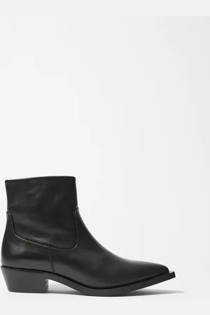 & OTHER STORIES Ankle Boots Aus Leder Mit Spitzer Zehenpartie