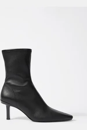 & OTHER STORIES Ankle Boots Aus Leder Mit Stretch-Anteil - Schwarz