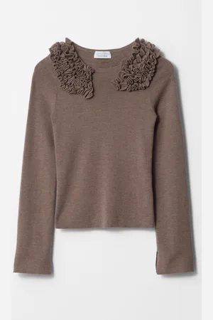 & OTHER STORIES Oberteil Aus Merino-Mix - Braun