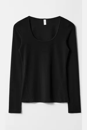 & OTHER STORIES Langarmshirt Aus Jersey Mit Tiefem Ausschnitt