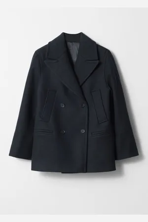 & OTHER STORIES Eleganter Cabanmantel Aus Wolle - Blau
