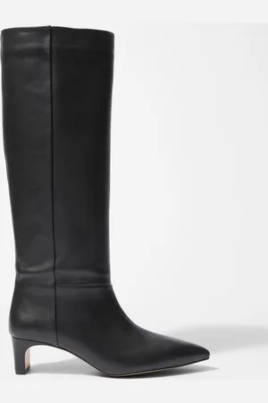 & OTHER STORIES Kniehohe Stiefel Mit Spitzer Zehenpartie - Schwarz