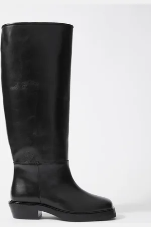 & OTHER STORIES Kniehohe Lederstiefel Mit Eckiger Zehenpartie