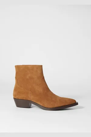 & OTHER STORIES Ankle Boots Aus Leder Mit Spitzer Zehenpartie - Beige