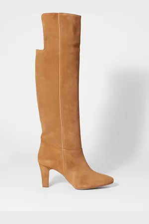 & OTHER STORIES Kniehohe Stiefel Aus Veloursleder - Beige