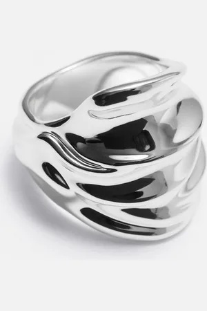 & OTHER STORIES Skulpturaler Ring In Wellenform - Silberfarben