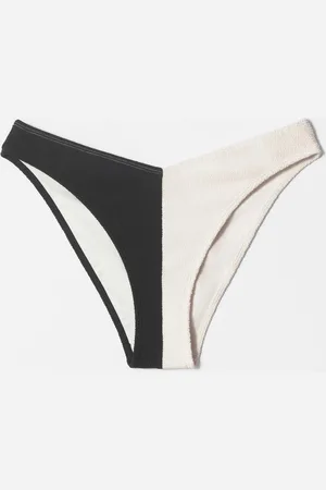 & OTHER STORIES Strukturierte Bikinihose - Schwarz|Weiß