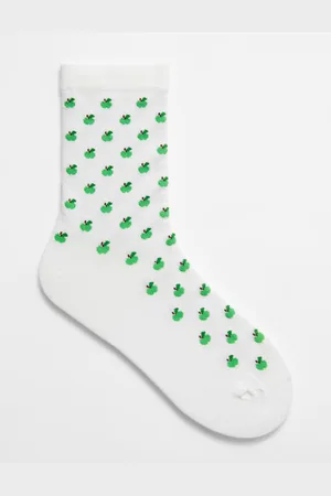 & OTHER STORIES Socken In Jacquardstrick - Weiß