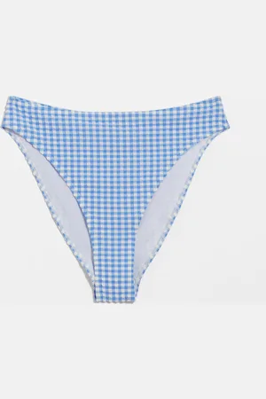& OTHER STORIES Bikinihose Mit Hohem Beinausschnitt - Blau|Weiß