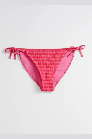 & OTHER STORIES Bikinihose Mit Bindedetail - Rot|Rosa