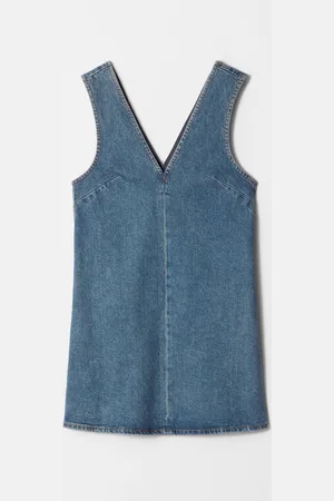 & OTHER STORIES Minikleid Aus Denim Mit V-Ausschnitt - Blau