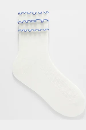 & OTHER STORIES Socken Mit Drei Rüschen - Weiß