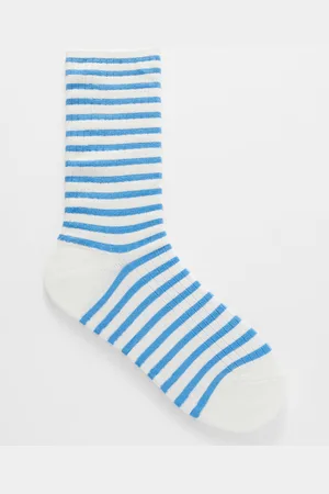 & OTHER STORIES Gestreifte Rippstricksocken - Blau
