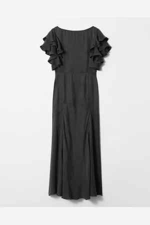 & OTHER STORIES Maxikleid Aus Satin Mit Volants