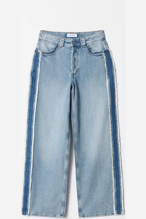 & OTHER STORIES Jeans Mit Weitem Bein Und Fransen - Blau