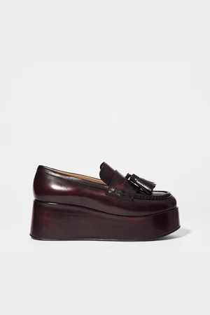 & OTHER STORIES Plateau-Loafer Aus Leder - Rot