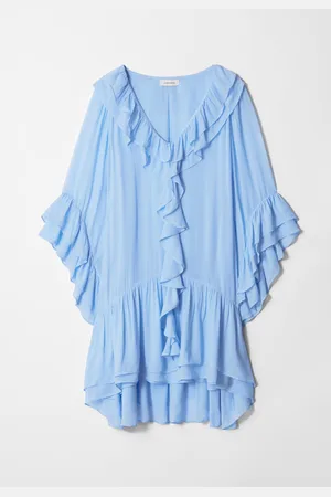 & OTHER STORIES Minikleid Mit Volants - Blau