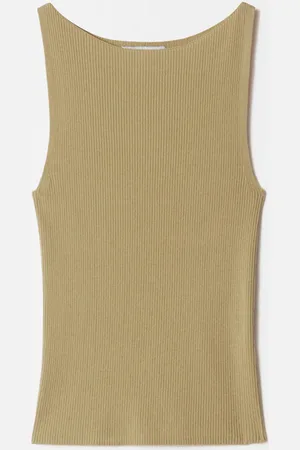 & OTHER STORIES Geripptes Tanktop - Gelb