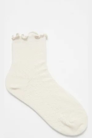 & OTHER STORIES Pointelle-Socken Mit Rüschen - Weiß