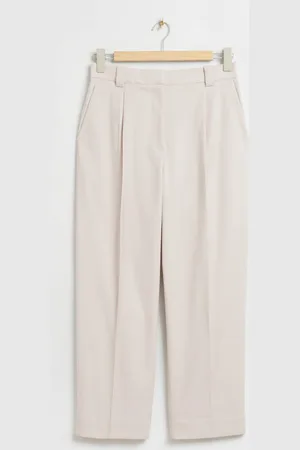 & OTHER STORIES Faltenhose Mit Geradem Bein - Beige