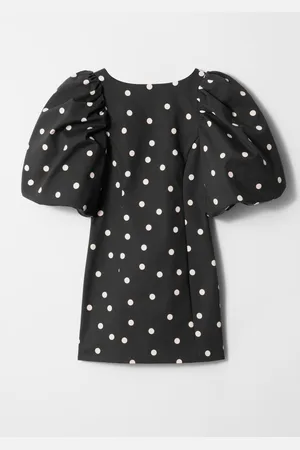 & OTHER STORIES Minikleid Mit Puffärmeln - Schwarz
