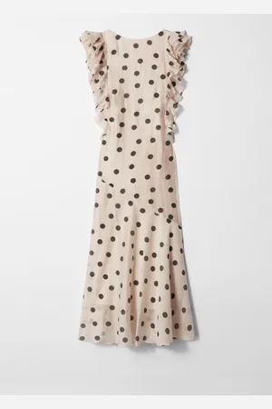 & OTHER STORIES Gerüschtes Maxikleid - Beige
