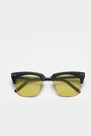 & OTHER STORIES Klassische Sonnenbrille Mit D-Förmigem Rahmen - Gelb