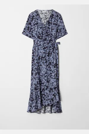 & OTHER STORIES Midi-Wickelkleid - Blau