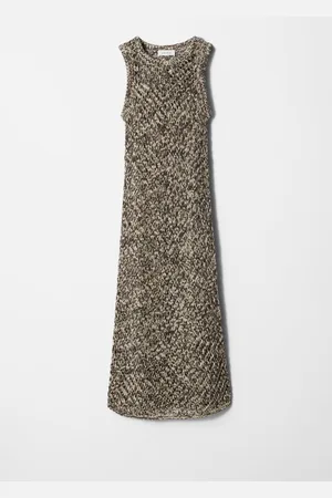 & OTHER STORIES Strickkleid In Midi-Länge - Beige