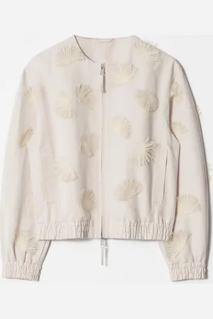 & OTHER STORIES Bestickte Jacke Aus Einer Leinenmischung - Weiß