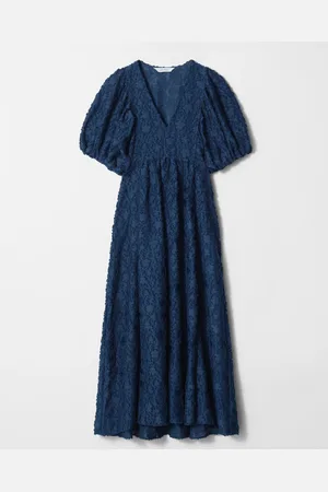& OTHER STORIES Maxikleid Mit Puffärmeln - Blau